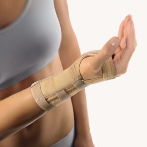 Bort Handgelenkstütze mit Alu-Schiene, beige