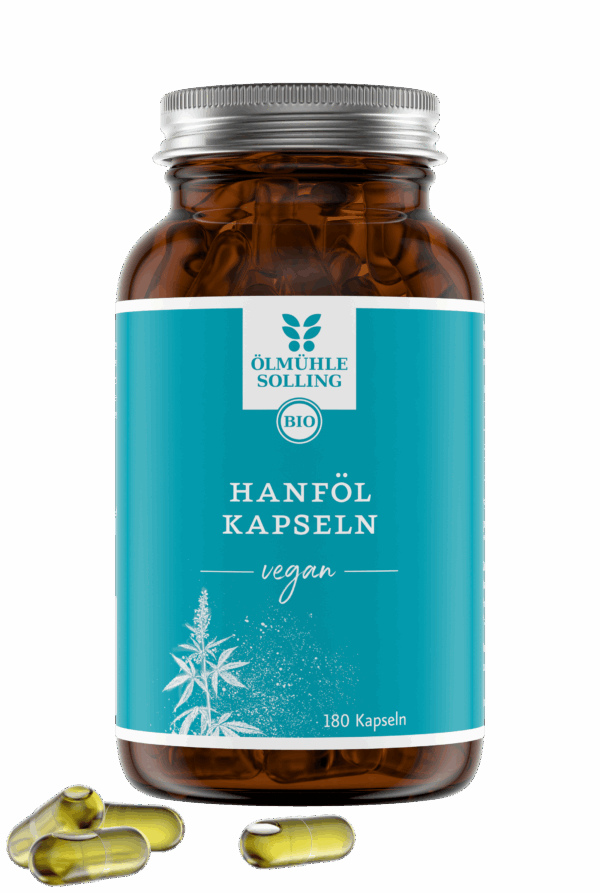 Hanföl Kapseln vegan 180 Kapseln 108 g