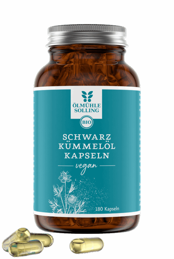 Schwarzkümmelöl Kapseln vegan 180 Kapseln 108 g