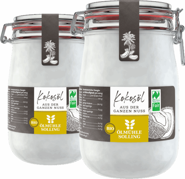 Kokosöl Naturland Fair nativ 2 x 1 l