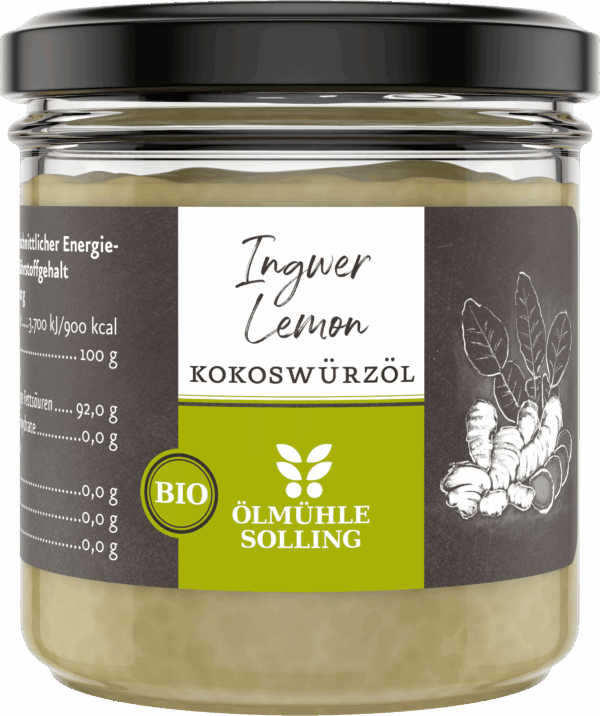 Ingwer-Lemon Kokoswürzöl 100 g