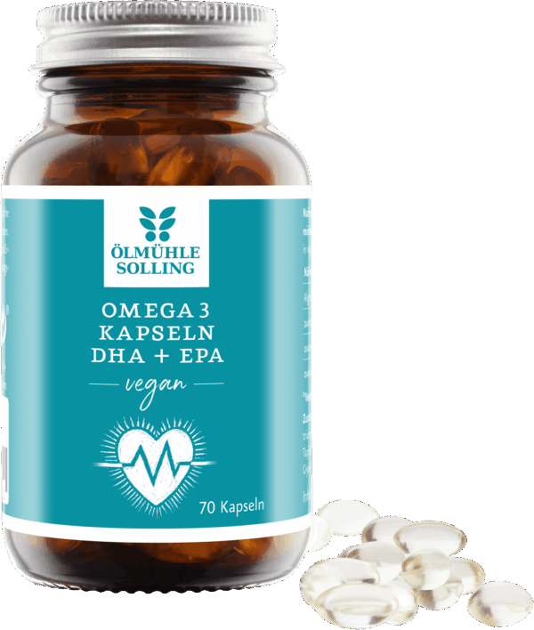 Omega 3 Kapseln mit DHA & EPA aus Algenöl 70 vegane Kapseln 56 g