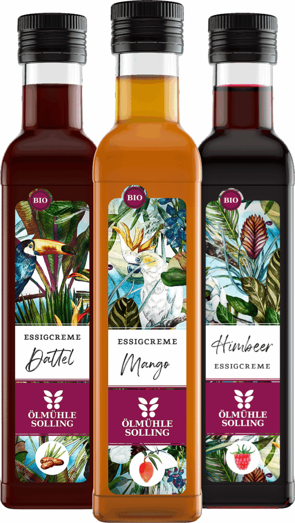 Essigcreme Lieblinge mit drei 250 ml Flaschen 3 x 250 ml