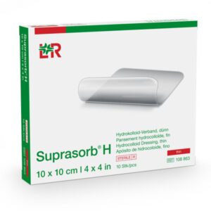 L&R Suprasorb H Hydrokolloid-Verband Dünn 10x10 cm (10 Stk.)