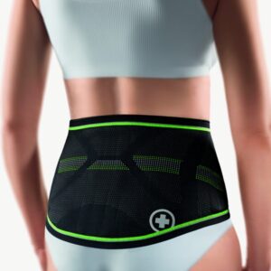 Bort StabiloBasic Sport Lady Rückenbandage mit Pelotte, schwarz-grün