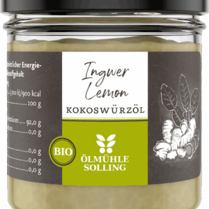 Ingwer-Lemon Kokoswürzöl 100 g