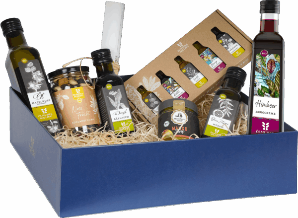Präsentbox Frisch und Fruchtig ausgewählte Spezialitäten zum Verfeinern 1