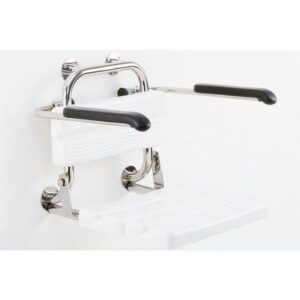 Frelu Duschklappsitz Edelstahl Duschsitz Duschhocker