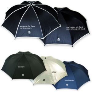 Schirm mit Halter komplett für Standardrollatoren & Rollstühle, versch. Farben