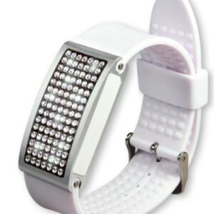 Aquaband Swarowski Edition Crystallized Drink Reminder, Aluminium (AV)