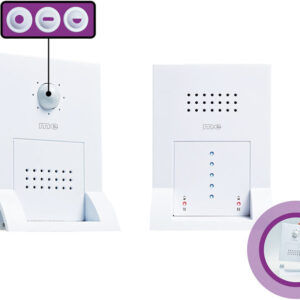 Funk-Durchgangsmelder, Infrarot-Bewegungsmelder - mit Sender und Empfänger, einsetzbar als Wand- oder Standgerät