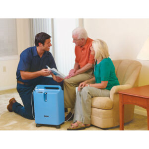 Philips Respironics EverFlo Sauerstoffkonzentrator, stationäres Sauerstoffgerät, bis 5 Liter/min.