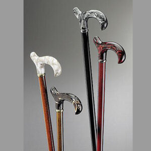 Basic Acryl Gehstock von Stock-Sauer edle Gehstöcke, versch. Farben, Derby Handgriff