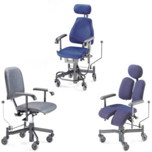 Meyra Matrix Therapie- und Arbeitsstuhl, ergonomisches Sitzen und Arbeiten,