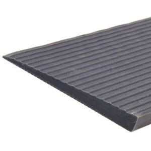 Mobilex Voll-Gummirampe, Gummirampe, Türschwellenrampe, grau, ohne Klebstoff