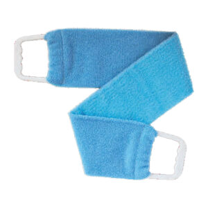 Massage- und Peeling-Gurt, hellblau, mit 2 Seiten: Classic Massage und Peelingfaser, ca. 90x12,5cm,