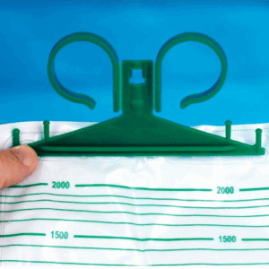 Urinbeutel Betthalter Kunststoff, grün, P=10