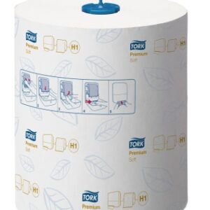 Tork Matic H1 weiches Premium Rollenhandtuch (VE=6) 100m lang, 21cm breit, 2-lagig, Fb. weiß