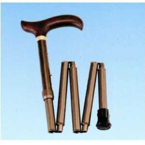 Ossenberg Reisestock faltbar, schwarz