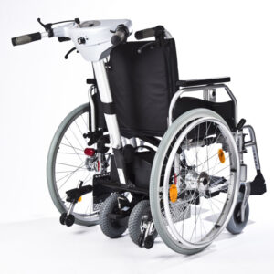 (AV) Bescomed Mobilo EL-II Schiebehilfe, inkl. Rollstuhl, Elektrische Schiebe- und Bremshilfe im Set komplett vormontiert