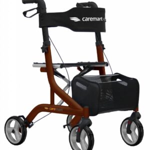 Aluminium-Rollator Caremart EZ-lite braun nur 6,9kg, faltbar