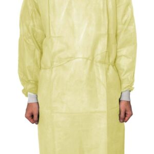 MaiMed® Protect – Coat ViruGuard, gelb, Schutzkittel aus Polypropylen-Vliesstoff, P=10 Stück