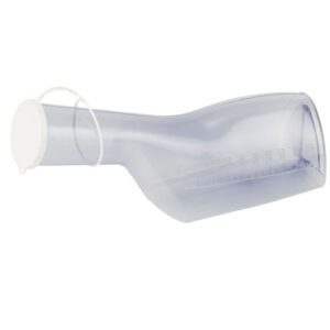 Urinflasche für Herren, aus Kunststoff glasklar