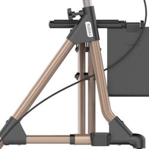 RUSSKA Elan Tour Rollator Champagner – stabiler Leichtgewichtrollator mit Komfort und Sicherheit