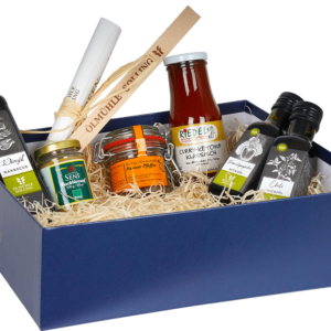 Präsentbox Feuer und Flamme ausgewählte Zutaten zum Grillen 1