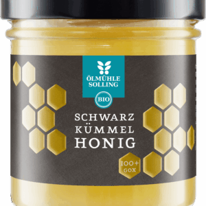 Schwarzkümmel Honig Schwarzkümmelöl in Kornblumenhonig im 180 g Glas 180 g mit Öl