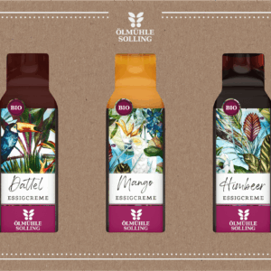 Essigcremes mit drei 100 ml Flaschen 3 x 100 ml
