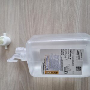 10 x Sterilwasser Aquapak 650ml im geschlossenen System, inkl. O2-Adapter zum Anschluss an Sauerstoffgeräte, steriles Wasser zur Inhalation in der Sauerstofftherapie, unser Respiflo Nachfolgeprodukt
