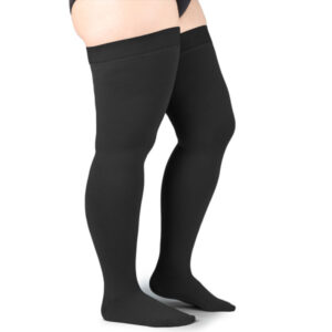 Compressana Cotton AG extra kurz Schenkelstrümpfe CCL1