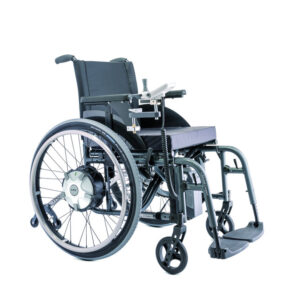 Alber E-Fix E36 elektrischer Zusatzantrieb, bis 160kg, inkl. Invacare Action 4 HD Rollstuhl Leichtgewicht, inkl. Montage, jetzt Angebot anfordern