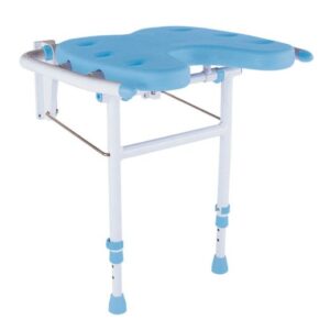 (AV) Bischoff & Bischoff Haiti Duschklappsitz Duschsitz Hygieneausschnitt, bis 120 kg belastbar