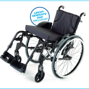 Action XT Aktivrollstuhl, leicht, faltbar, attraktiv, der Aktiv-Rollstuhl im neuen Look & gratis Leichtgewichtrad, nur 12,7kg (Transportgewicht 7,9kg), belastbar bis 125kg