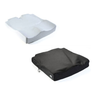 JAY Easy Visco Inko Rollstuhlkissen, HMV, anatomisch geformtes Antidekubituskissen, inkl. Inkontinenzbezug, gewölbter Unterbau