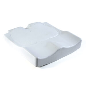 JAY Easy Visco Klima Rollstuhlkissen, HMV, anatomisch geformtes Antidekubituskissen, inkl. Inkontinenzbezug + Klimabezug, gewölbter Unterbau