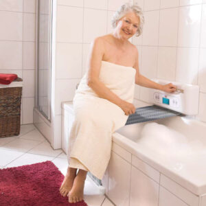 Juwel Tuchlift Premium Badewannenlifter, Wandmontage, der sichere und zuverlässige Badelifter (Bandlift) bis 150 kg belastbar