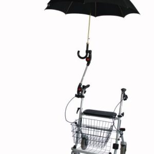 MPB Rollatorschirm-Halter ST 19-26 bei Regenwetter und als Schattenspender ideal (ohne Schirm) Kompletthalterung für Ihren Schirm (#1659)