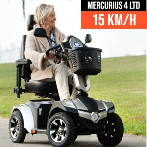 Mercurius 4 LTD, Elektromobil 15 km/h mit Sportfelgen, LCD-Display, 75Ah Akkus und 1000W Motor, 3 Jahre Wartung + Inspektion im Wert von 357€ inklusive*