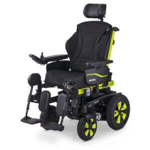 Meyra iChair MC-2-ES-ER Elektrorollstuhl Lementreflex, elektr. Kantelung 28°, elektr. Rücken, ERGOSEAT Pro Rücken + Sitz, Kopfstütze, höhenverstellbaren Beinstützen, 6 km/h, 80AH Akku, Motor 300W, R-NET LCD Steuerung
