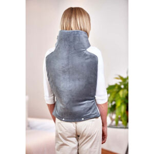 Promed NRP 2.4 Rücken- und Nackenheizkissen, extra lang für den gesamten Rückenbereich, weiches Plüsch Fleece