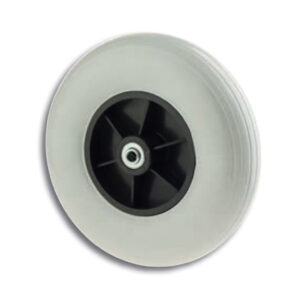 Rollator Komplettrad 200 x 50, hellgrau, Ersatzteil für Ihren Standardrollator, PU, Rollatorrad