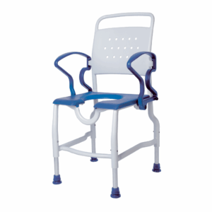 Rebotec Würzburg Duschstuhl, höhenverstellbar und komfortabel, bis 130 kg belastbar