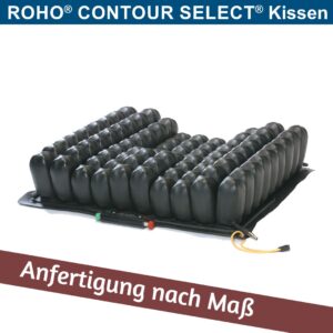 ROHO CONTOUR SELECT HIGH PROFILE, XL Sitzkissen, 10.5cm, HMV, anatomisches Positionierungskissen bis Grad 4, keine Gewichtsbeschränkung, nach Maß XL ab SB 51cm