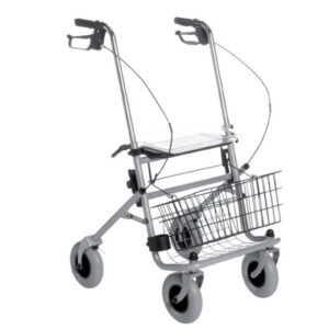 Rollator Standard faltbar extra hohe Griffe 98-118cm, ideale Gehhilfe für große Personen, bis 120kg