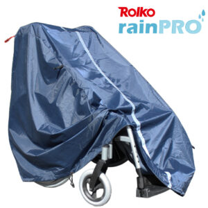 RainPro Abdeckung für Rollstühle, Rollstuhlgarage für Leichtgewichtrollstühle und kleinere Elektrorollstühle, wasserdichter Wetterschutz, UV- und frostbeständig, 105x90x70cm