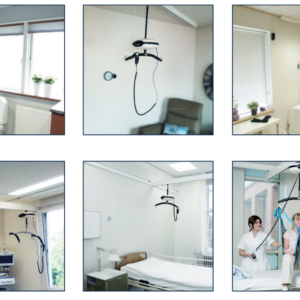 SLK Luna Room to Room, portable Deckenliftanlage, elektrisch heben, manueller Fahrwagen, bis 200kg bzw. 275kg