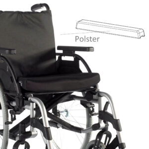 Ersatz Armlehnenpolster für Unix²/Basix² Rollstuhl, links und rechts verwendbar